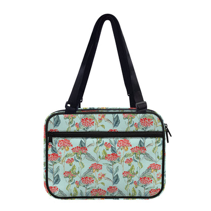 Bouvardia Pattern Print Double Strap Bible Bag