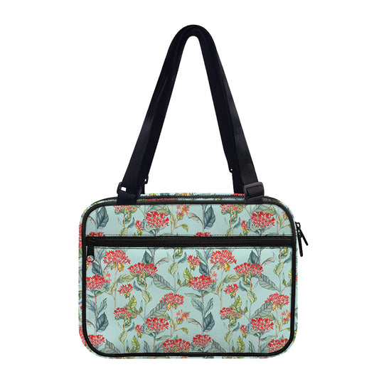 Bouvardia Pattern Print Double Strap Bible Bag