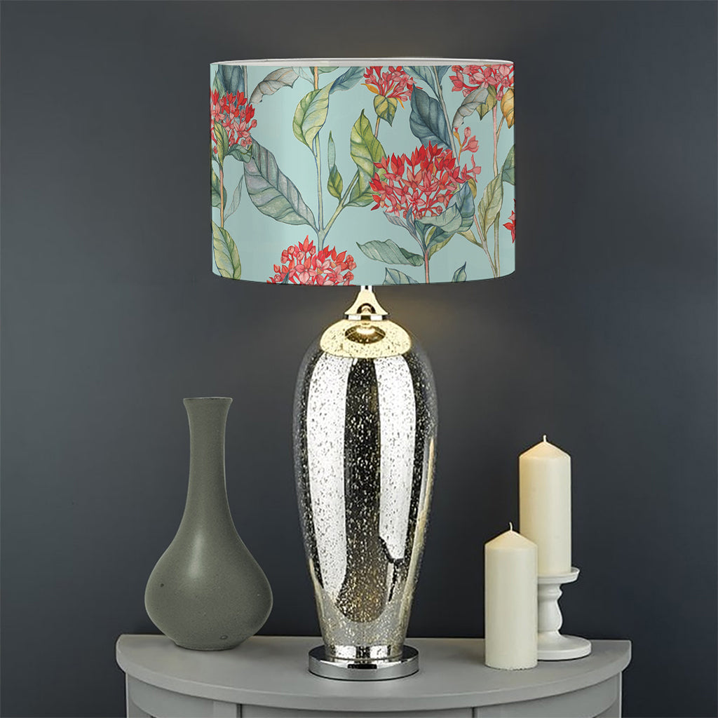 Bouvardia Pattern Print Drum Lamp Shade