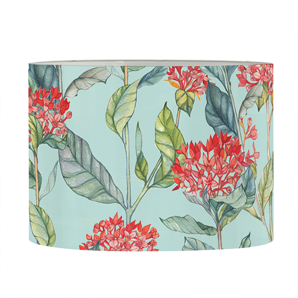 Bouvardia Pattern Print Drum Lamp Shade