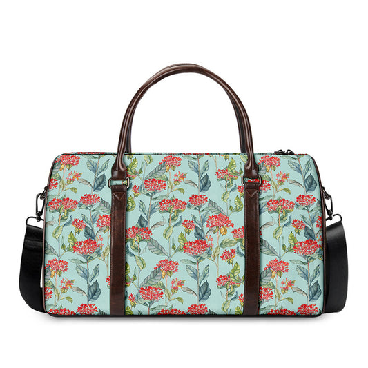 Bouvardia Pattern Print Duffle Bag