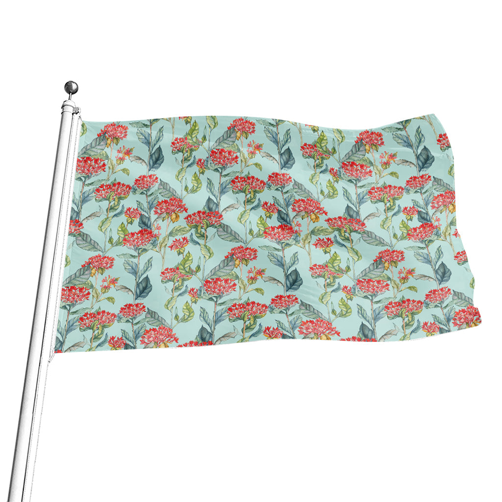 Bouvardia Pattern Print Flag