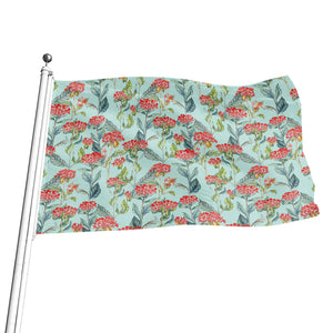 Bouvardia Pattern Print Flag