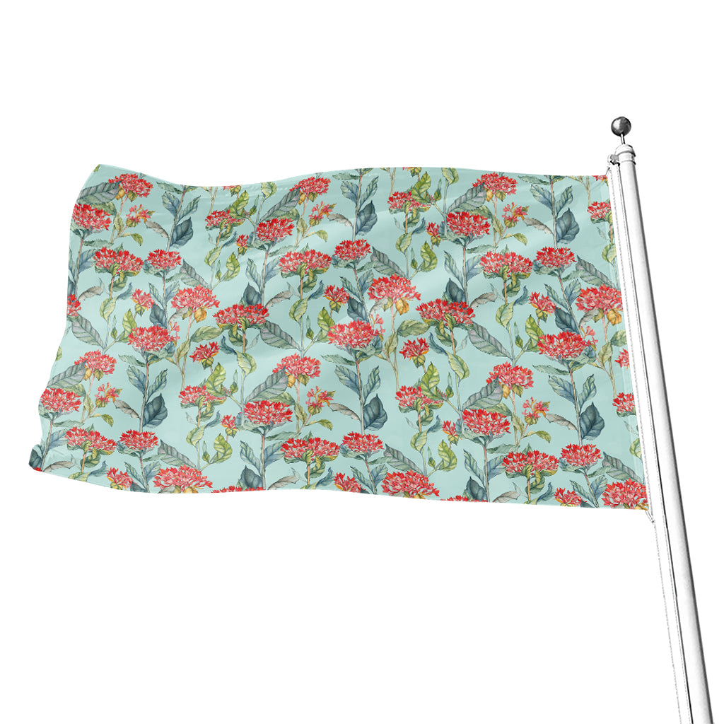 Bouvardia Pattern Print Flag