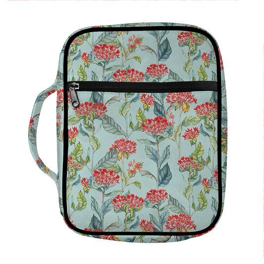 Bouvardia Pattern Print Front Pocket Bible Bag