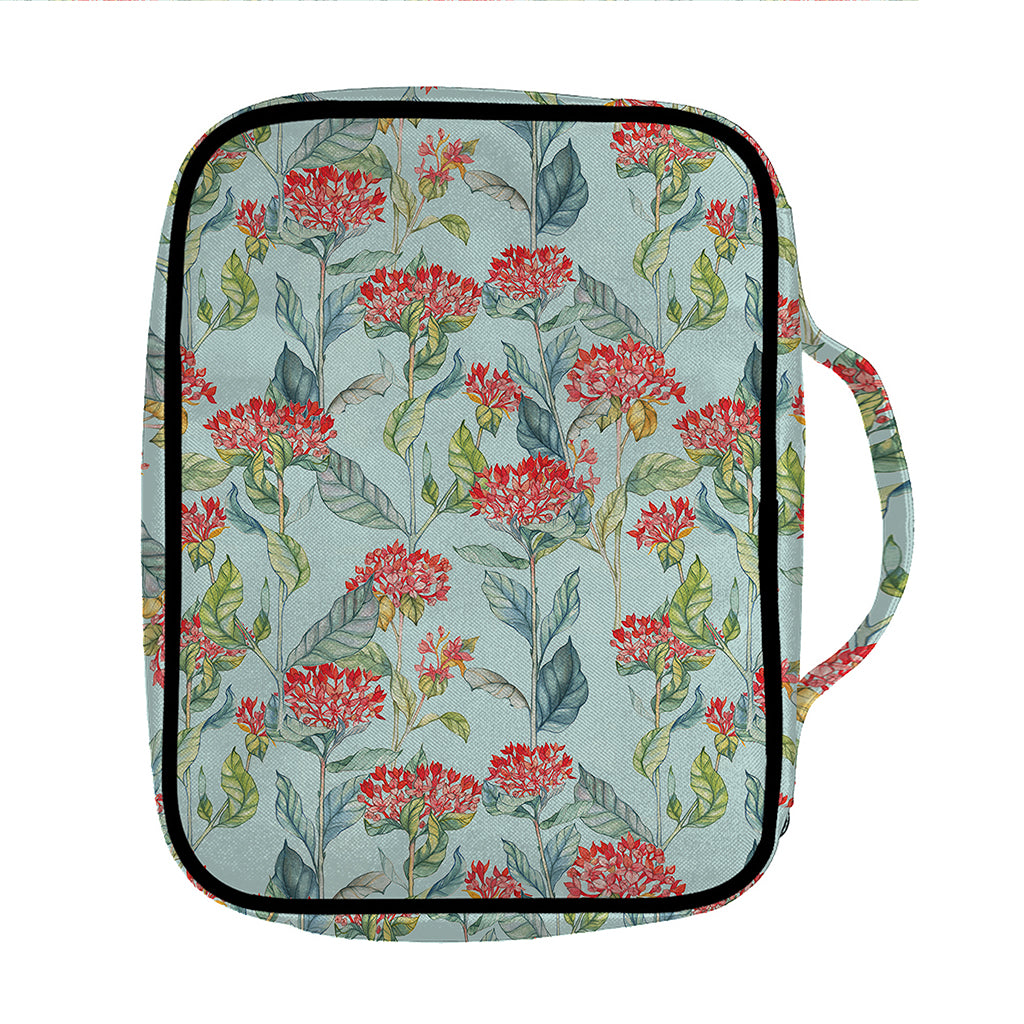 Bouvardia Pattern Print Front Pocket Bible Bag