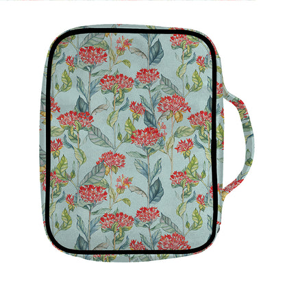 Bouvardia Pattern Print Front Pocket Bible Bag