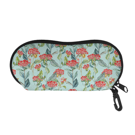 Bouvardia Pattern Print Glasses Case