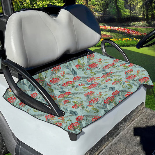 Bouvardia Pattern Print Golf Cart Seat Cover