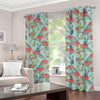 Bouvardia Pattern Print Grommet Curtains