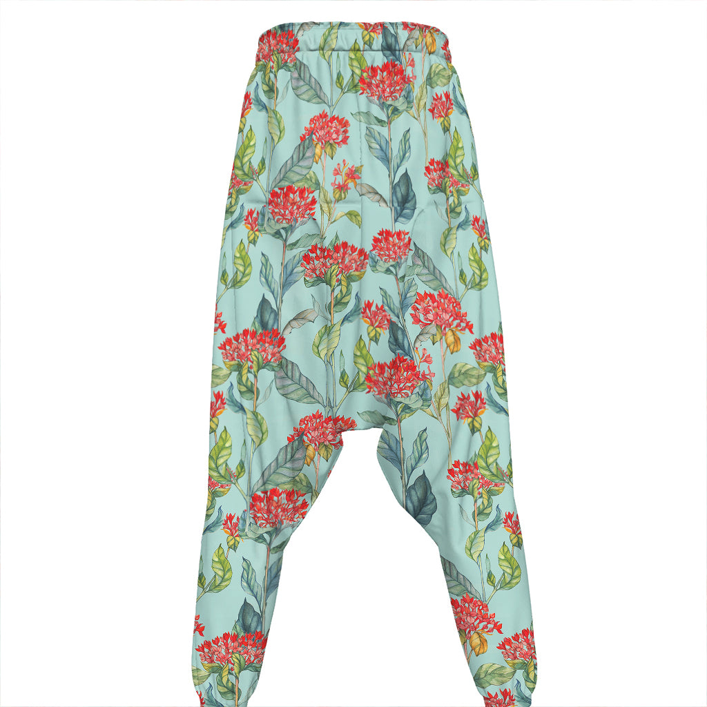 Bouvardia Pattern Print Hammer Pants