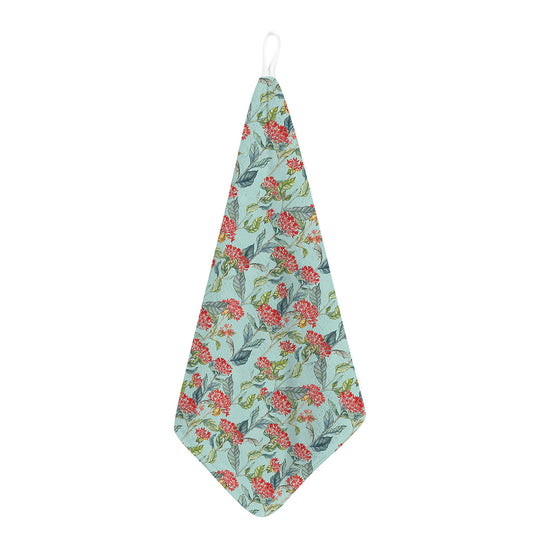 Bouvardia Pattern Print Hand Towel