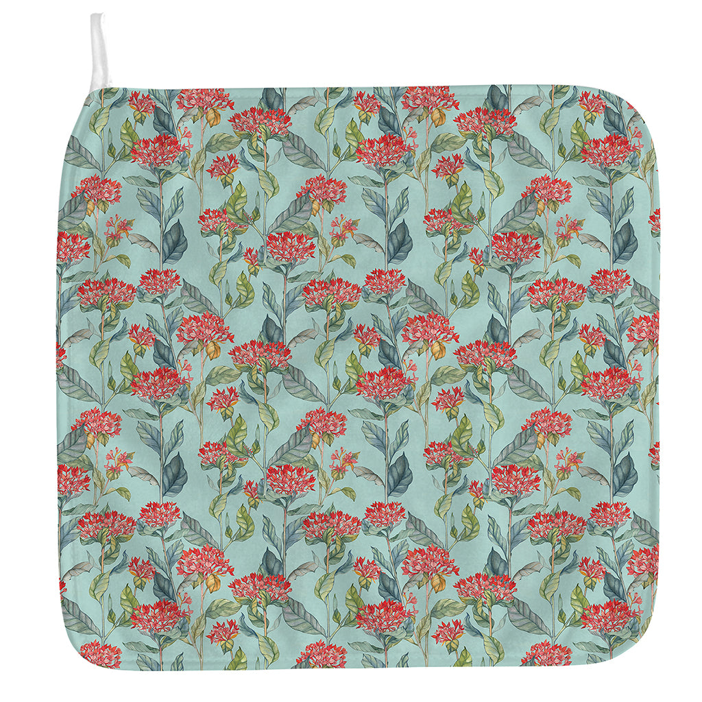 Bouvardia Pattern Print Hand Towel