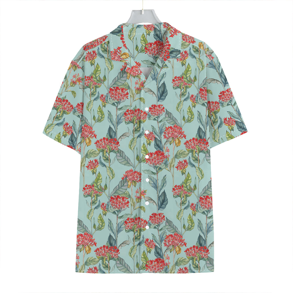 Bouvardia Pattern Print Hawaiian Shirt
