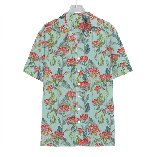 Bouvardia Pattern Print Hawaiian Shirt