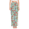 Bouvardia Pattern Print High Slit Maxi Skirt