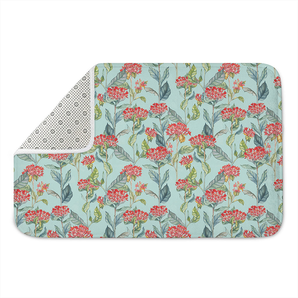 Bouvardia Pattern Print Indoor Door Mat