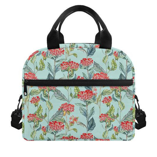 Bouvardia Pattern Print Insulated Lunch Bag