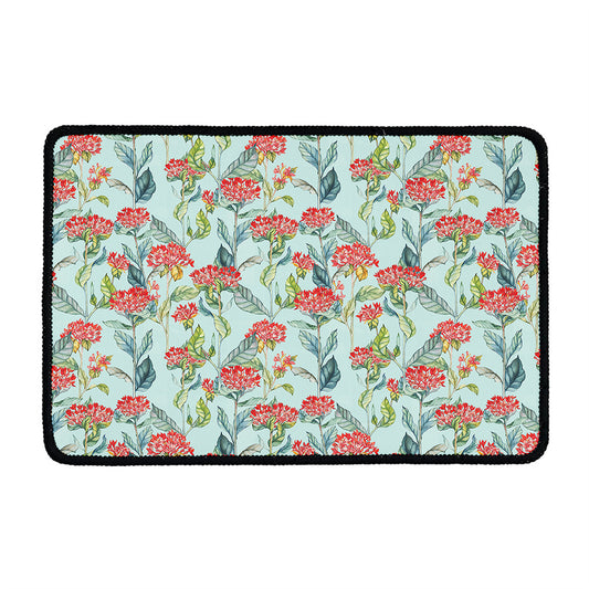 Bouvardia Pattern Print Kitchen Mat
