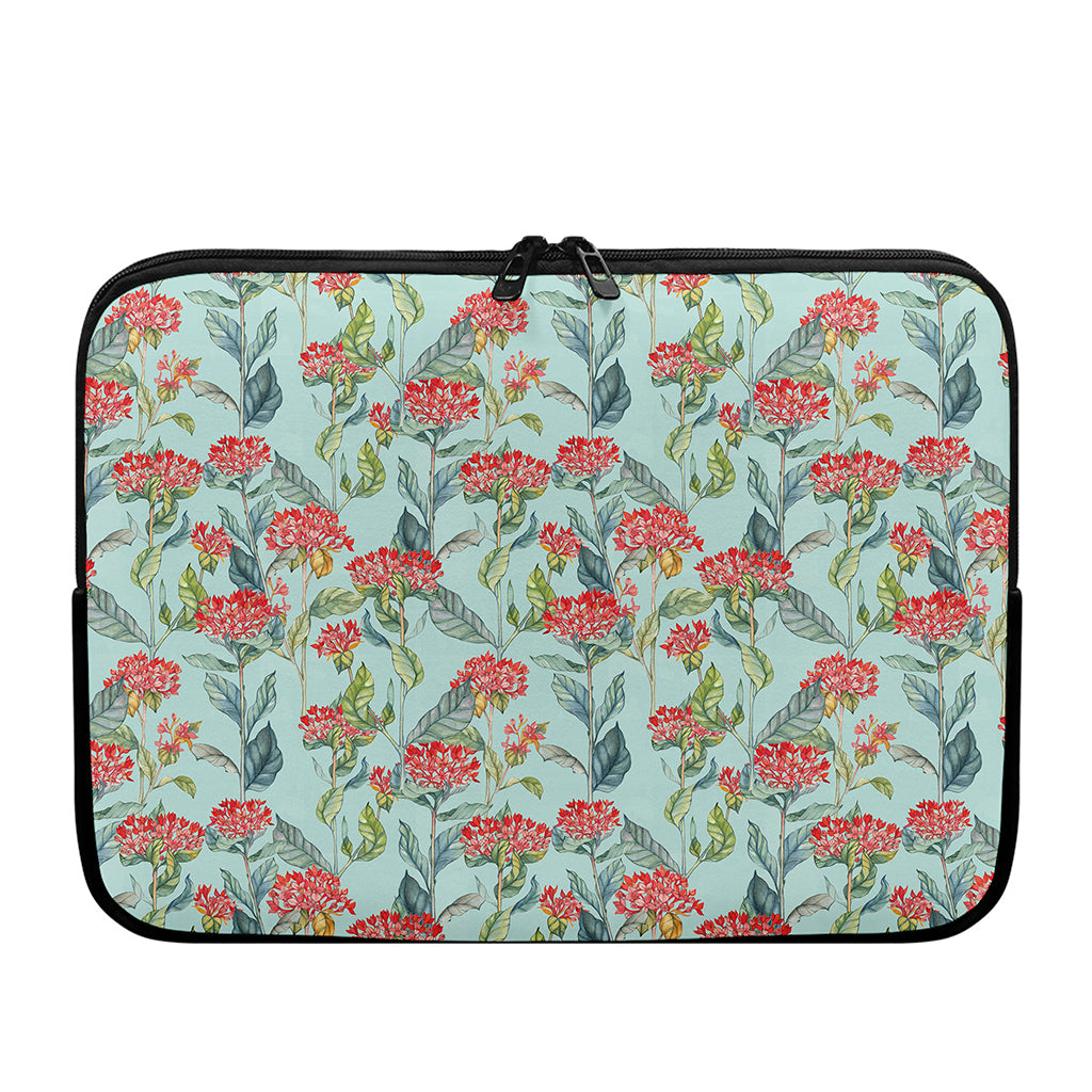 Bouvardia Pattern Print Laptop Sleeve