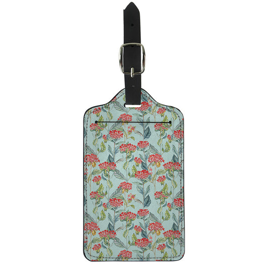 Bouvardia Pattern Print Luggage Tag