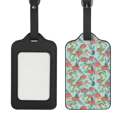 Bouvardia Pattern Print Luggage Tag