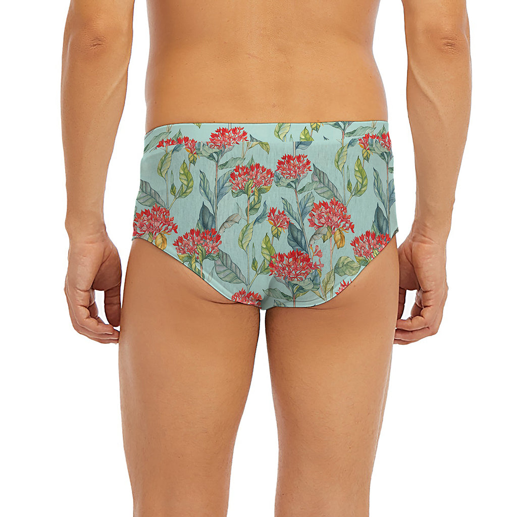 Bouvardia Pattern Print Men's Briefs