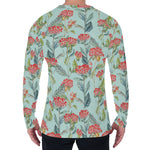 Bouvardia Pattern Print Men's Long Sleeve T-Shirt