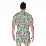 Bouvardia Pattern Print Men's Rompers