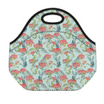 Bouvardia Pattern Print Neoprene Lunch Bag