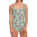 Bouvardia Pattern Print One Piece Swimsuit