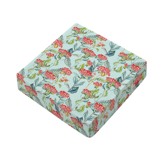 Bouvardia Pattern Print Outdoor Seat Cushion Cover