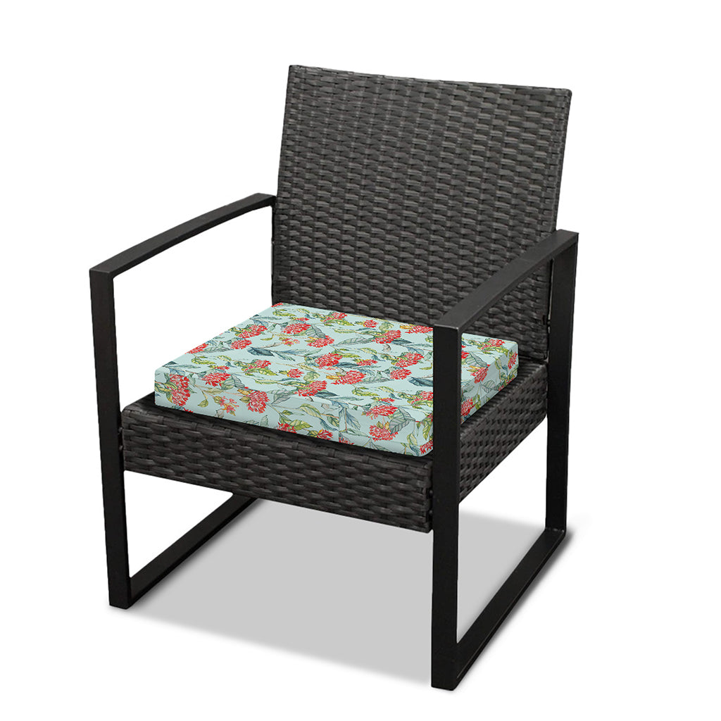 Bouvardia Pattern Print Outdoor Seat Cushion Cover