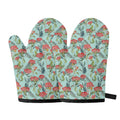 Bouvardia Pattern Print Oven Mitts