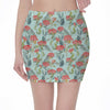 Bouvardia Pattern Print Pencil Mini Skirt