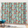 Bouvardia Pattern Print Pencil Pleat Curtains