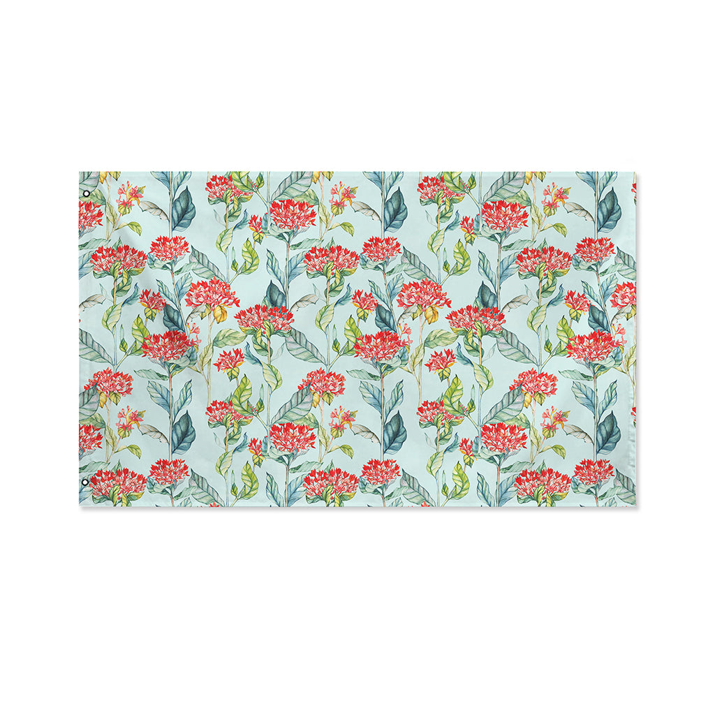 Bouvardia Pattern Print Polyester Flag