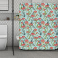 Bouvardia Pattern Print Polyester Shower Curtain