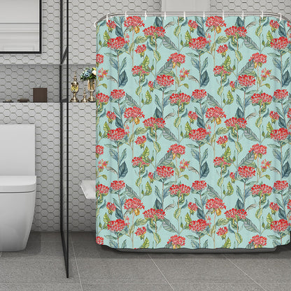 Bouvardia Pattern Print Polyester Shower Curtain