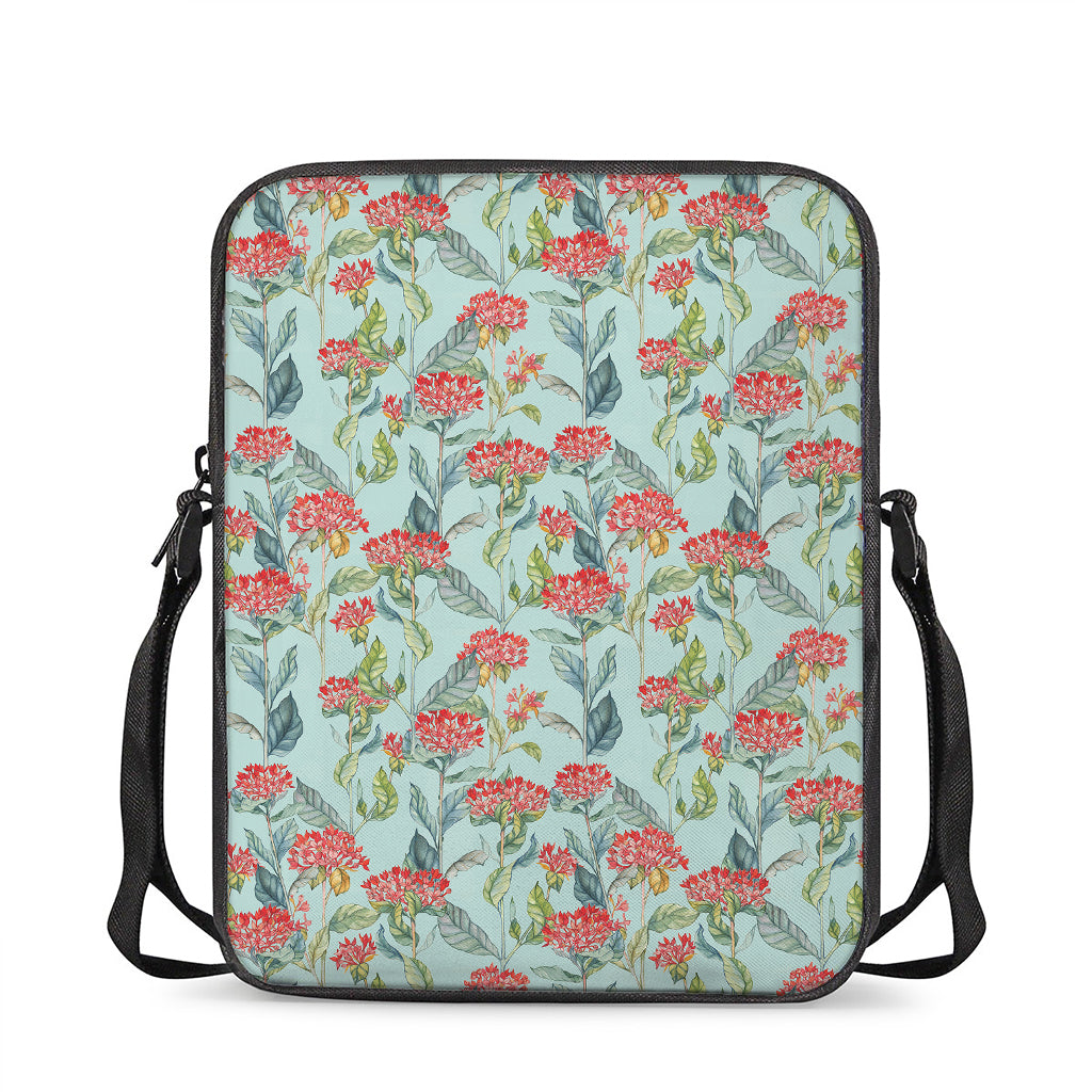 Bouvardia Pattern Print Rectangular Crossbody Bag