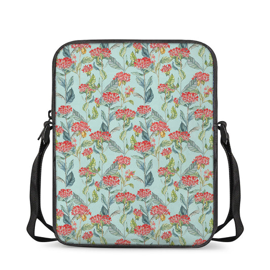 Bouvardia Pattern Print Rectangular Crossbody Bag