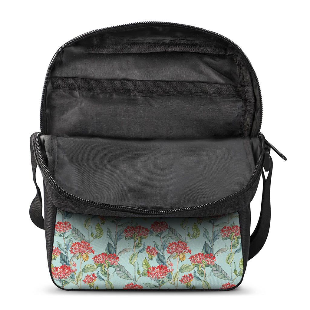 Bouvardia Pattern Print Rectangular Crossbody Bag