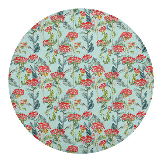 Bouvardia Pattern Print Round Blanket