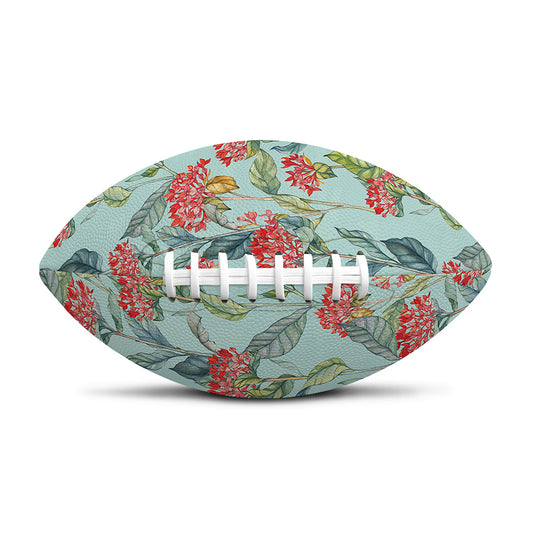 Bouvardia Pattern Print Rugby Ball