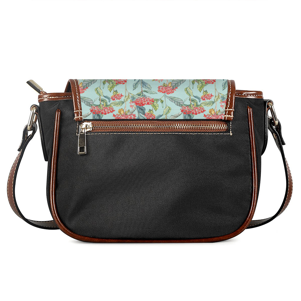 Bouvardia Pattern Print Saddle Bag