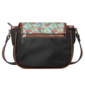 Bouvardia Pattern Print Saddle Bag