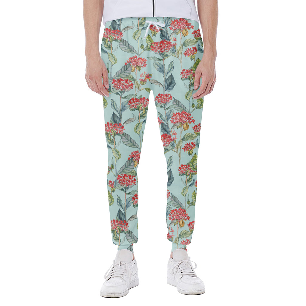 Bouvardia Pattern Print Scuba Joggers