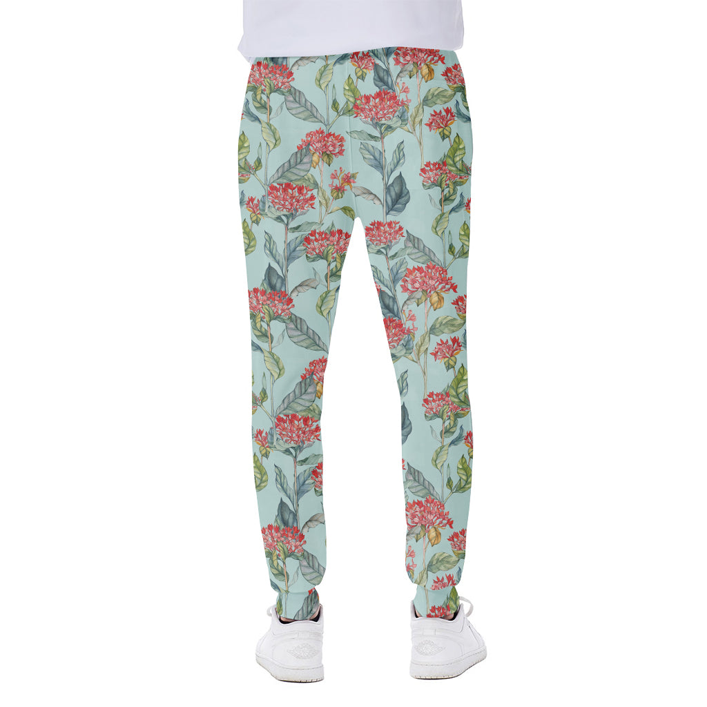 Bouvardia Pattern Print Scuba Joggers