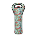 Bouvardia Pattern Print Single Neoprene Wine Tote