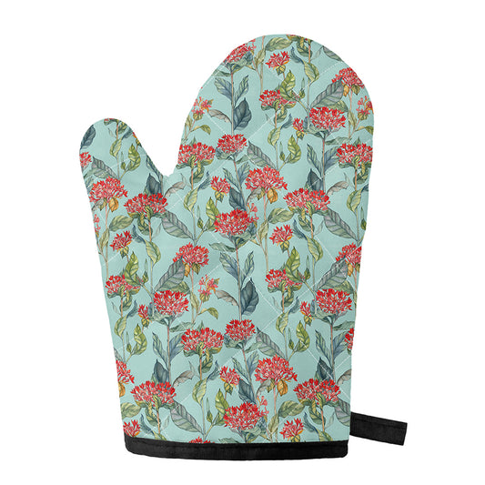Bouvardia Pattern Print Single Oven Mitt